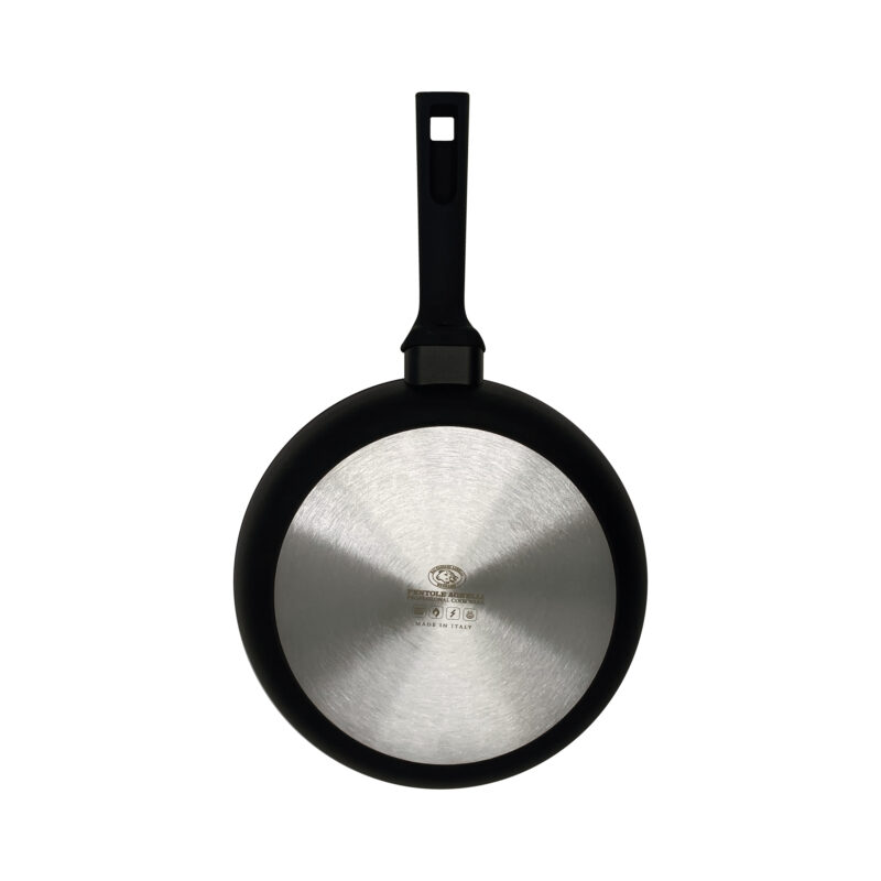 Pentole Agnelli Padella antiaderente svasata alta AlBlack Elite – 1 manico soft touch Pezzi Unici