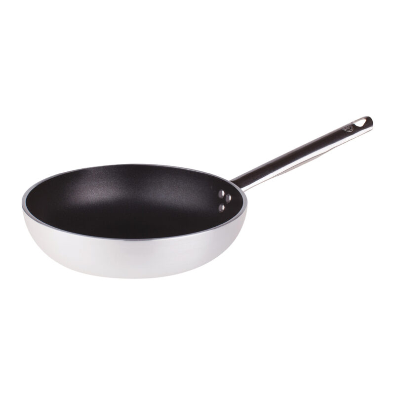 Pentole Agnelli Padella antiaderente svasata alta in alluminio 5mm – 1 manico