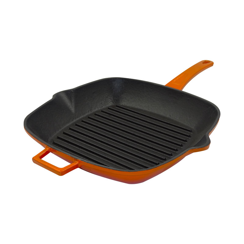 Pentole Agnelli Griglia Slowcook bicolore in ghisa – 1 manico e 1 maniglia