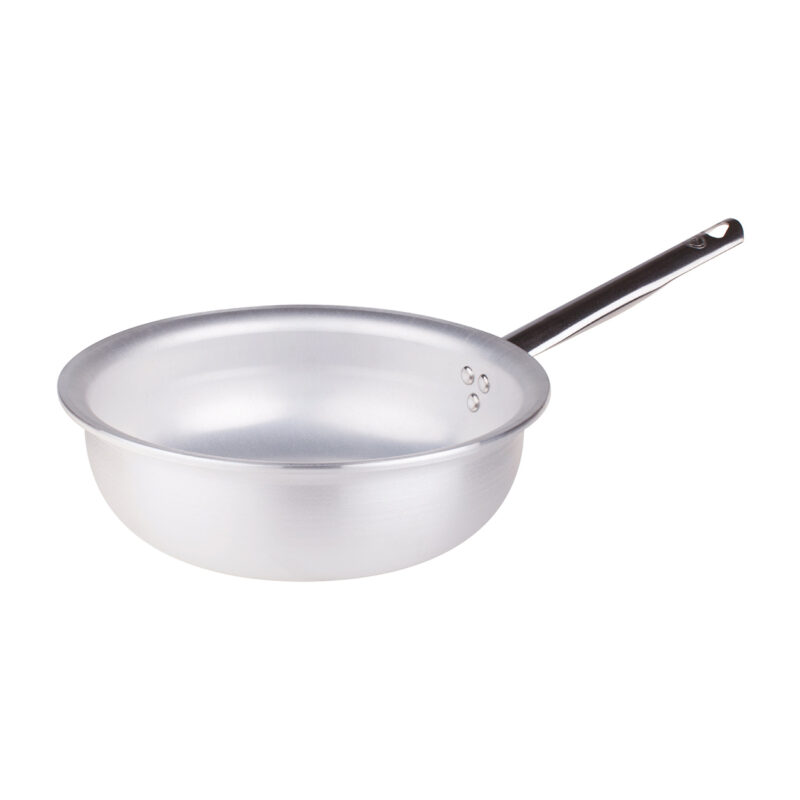 Pentole Agnelli Padella a mantecare radiante in alluminio 5mm – 1 manico