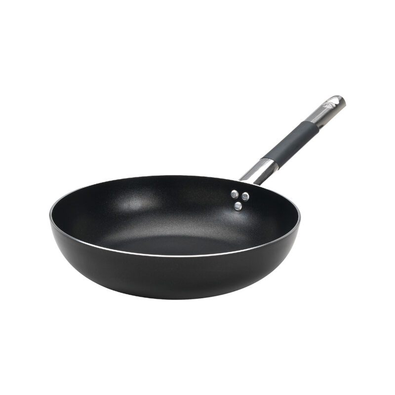 Pentole Agnelli Padella antiaderente AlBlack svasata alta in alluminio 3mm – 1 manico