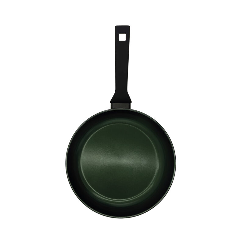 Pentole Agnelli Padella antiaderente ceramico svasata alta AlBlack Elite – 1 manico soft touch Prezzo Ridotto