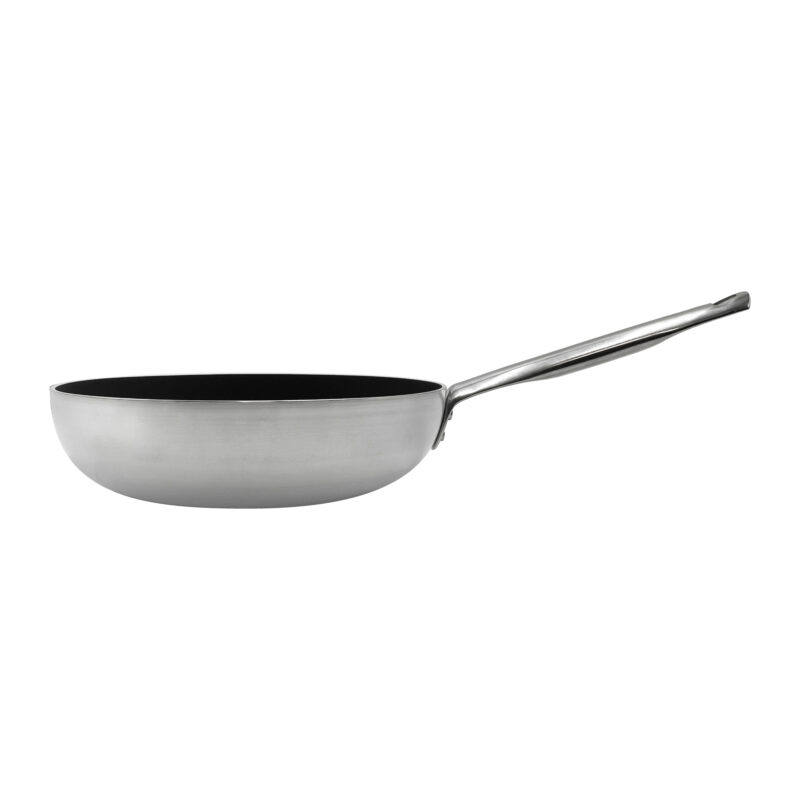 Pentole Agnelli Padella antiaderente Induction Chef svasata alta in 2ply – 1 manico Economico