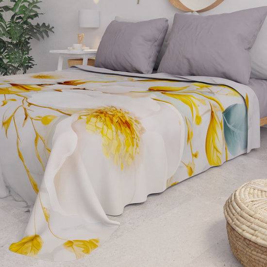PETTI Copriletto Estivo, Coperta Leggera, Lenzuola Copriletto Flower Ceramic 01 In Vendita
