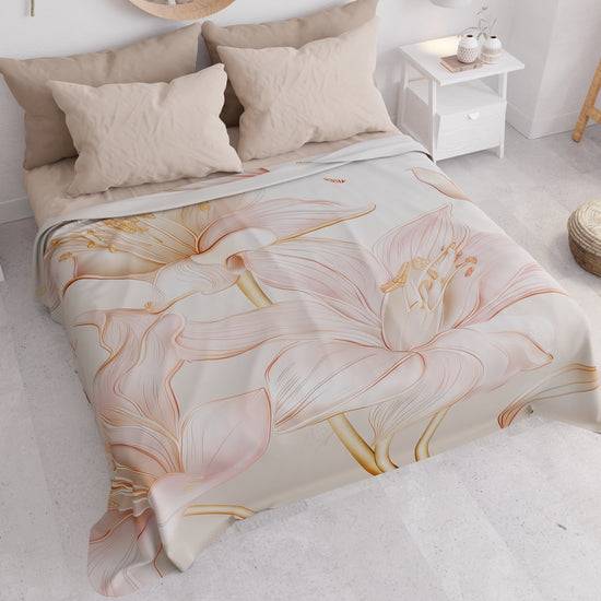 PETTI Copriletto Estivo, Coperta Leggera, Lenzuola Copriletto Giglio Offerte