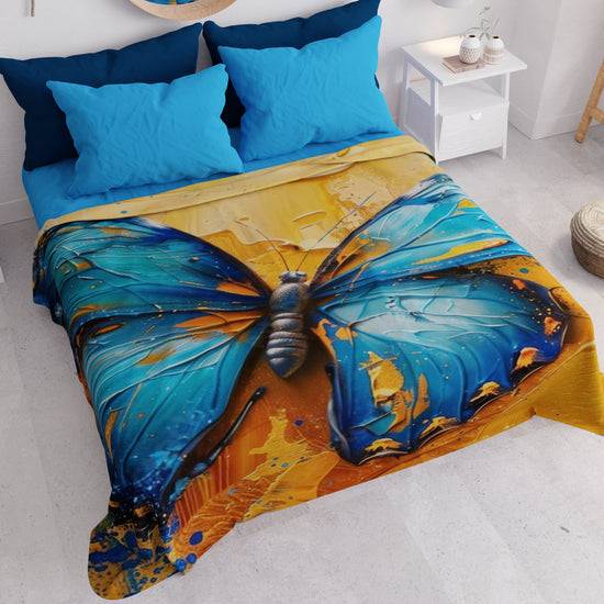 PETTI Copriletto Estivo, Coperta Leggera, Lenzuola Copriletto Mariposa 02 In Saldo