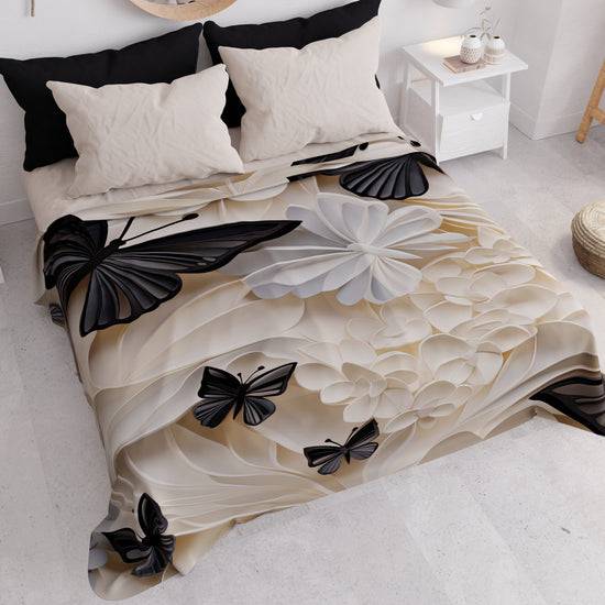 PETTI Copriletto Estivo, Coperta Leggera, Lenzuola Copriletto Mariposa 05 Nuova