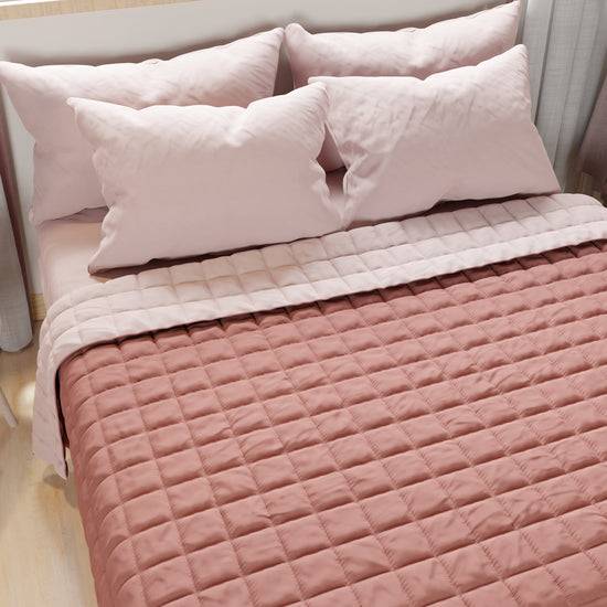 PETTI Trapuntino Copriletto Primaverile Autunnale Double Face Cipria Convenienza