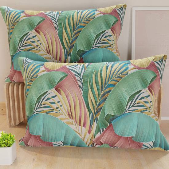 PETTI Federe, Federe Cuscini in Stampa Digitale, Tropical Multicolor