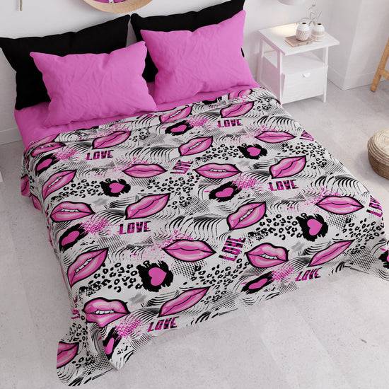 PETTI Copriletto Estivo, Coperta Leggera, Lenzuola Copriletto Lipstick Bianco 2025