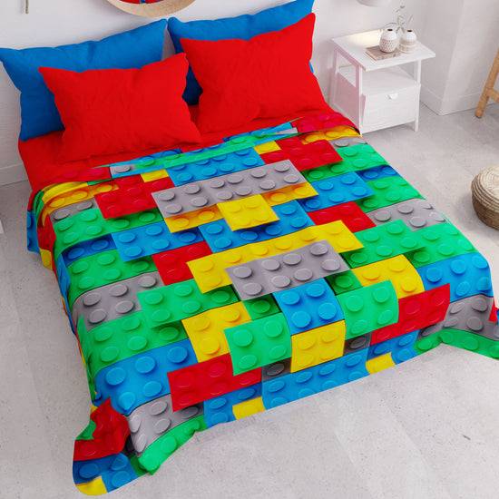 PETTI Copriletto Estivo, Coperta Leggera, Lenzuola Copriletto, Mattoncini Qualità