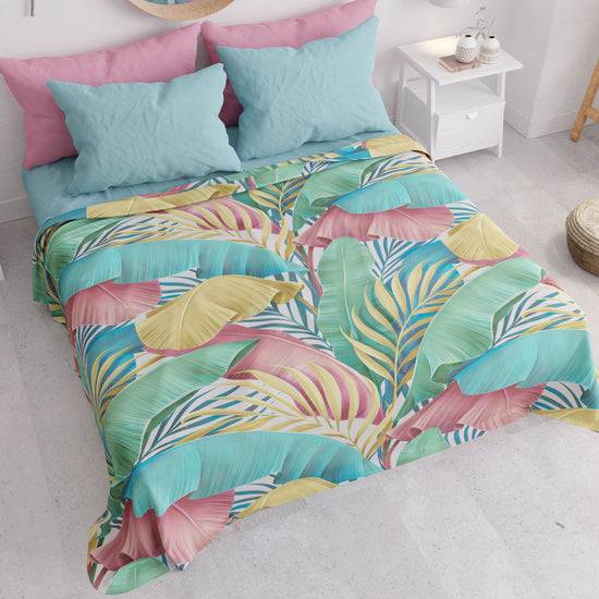 PETTI Copriletto Estivo, Coperta Leggera, Lenzuola Copriletto, Tropical Multicolor Qualità Garantita