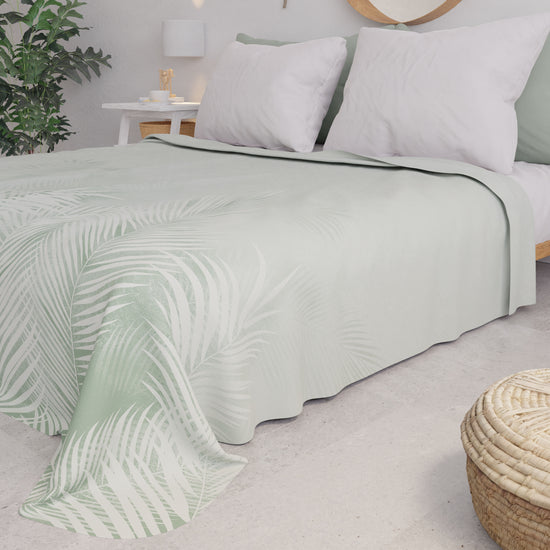 PETTI Copriletto Estivo, Coperta Leggera, Lenzuola Copriletto, Foglia Salvia Promozione Limitata