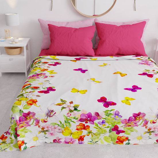 PETTI Copriletto Estivo, Coperta Leggera, Lenzuola Copriletto Farfalle