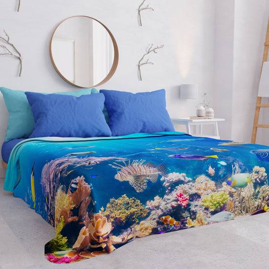 PETTI Copriletto Estivo, Coperta Leggera, Lenzuola Copriletto, Acquario Offerte