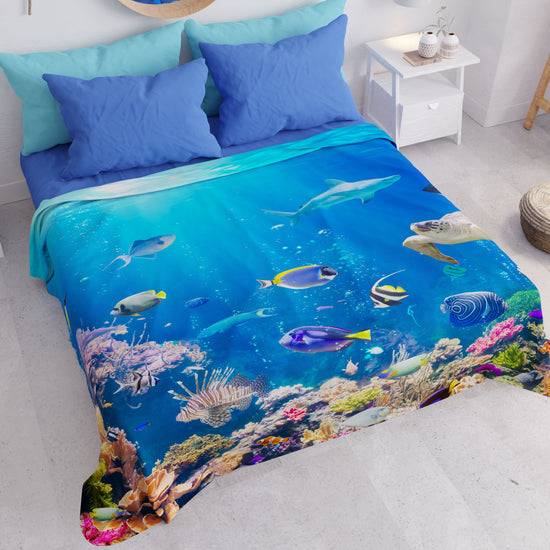 PETTI Copriletto Estivo, Coperta Leggera, Lenzuola Copriletto, Acquario Offerte