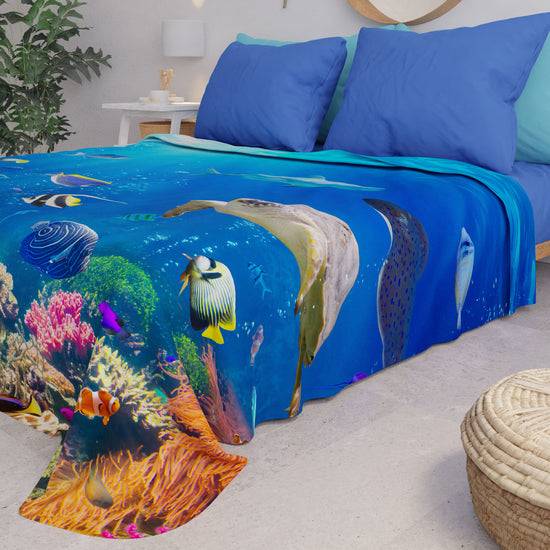 PETTI Copriletto Estivo, Coperta Leggera, Lenzuola Copriletto, Acquario Offerte