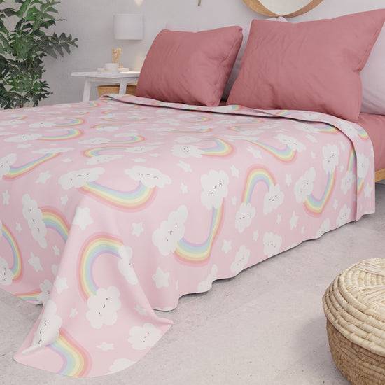 PETTI Copriletto Estivo, Coperta Leggera, Lenzuola Copriletto, Rainbow Vendita Calda