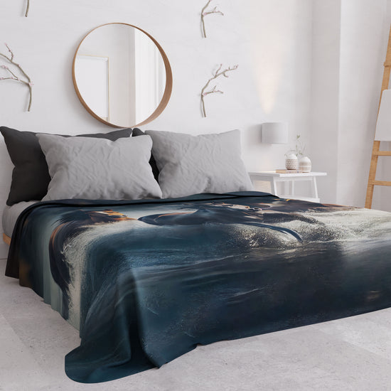 PETTI Copriletto Estivo, Coperta Leggera, Lenzuola Copriletto, Horses Vendita Economica