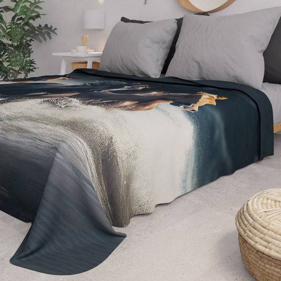 PETTI Copriletto Estivo, Coperta Leggera, Lenzuola Copriletto, Horses Vendita Economica