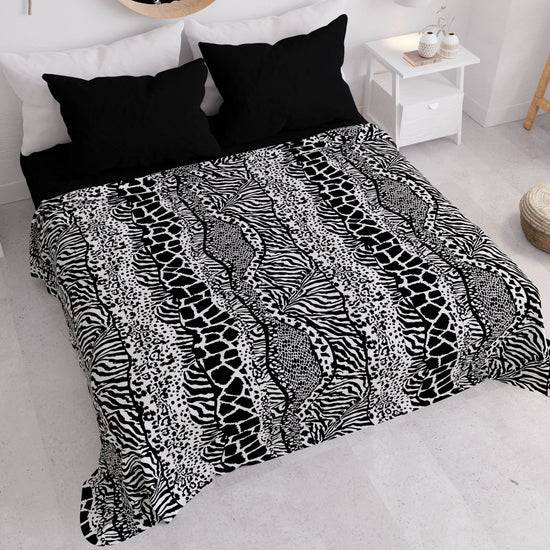 PETTI Copriletto Estivo, Coperta Leggera, Lenzuola Copriletto, Animalier Zebrato Vendite Flash