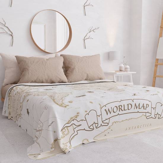 PETTI Copriletto Estivo, Coperta Leggera, Lenzuola Copriletto, World Bianco In Saldo
