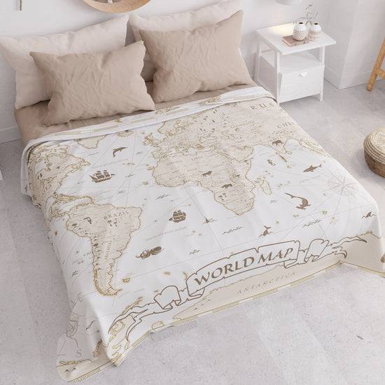 PETTI Copriletto Estivo, Coperta Leggera, Lenzuola Copriletto, World Bianco In Saldo
