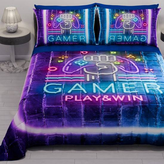 PETTI Trapuntino Copriletto Primaverile Autunnale in Stampa Digitale Gamer