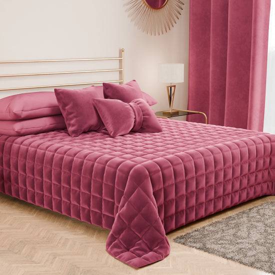 PETTI Trapuntino Copriletto Primaverile Autunnale in Velluto Double Face Fucsia Online