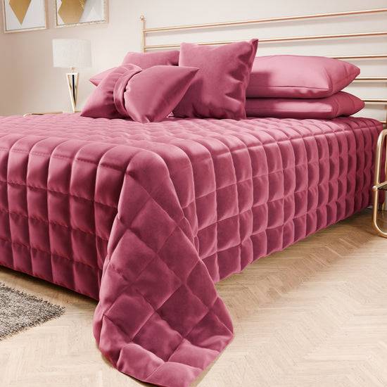 PETTI Trapuntino Copriletto Primaverile Autunnale in Velluto Double Face Fucsia Online