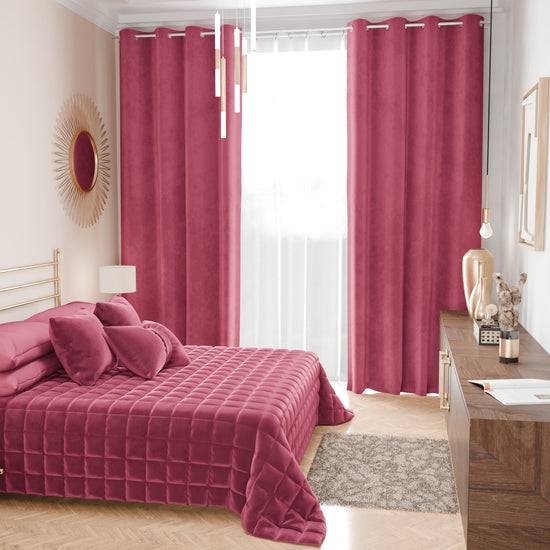 PETTI Trapuntino Copriletto Primaverile Autunnale in Velluto Double Face Fucsia Online