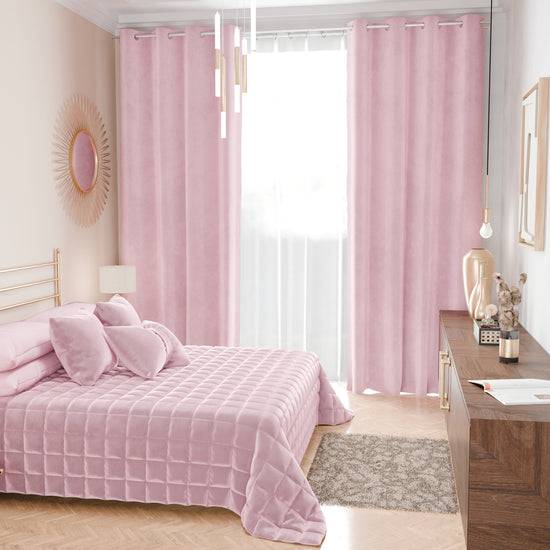 PETTI Trapuntino Copriletto Primaverile Autunnale in Velluto Double Face Rosa Outlet