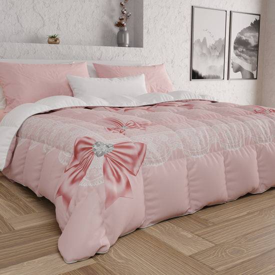 PETTI Piumone, Trapunta Matrimoniale, Singola, Piazza e Mezza, Fiocco Sissy Soddisfazione Garantita