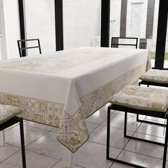PETTI Tovaglia da Tavola Moderna, Copritavolo da Cucina, Vietri 02 Beige Promozione temporanea