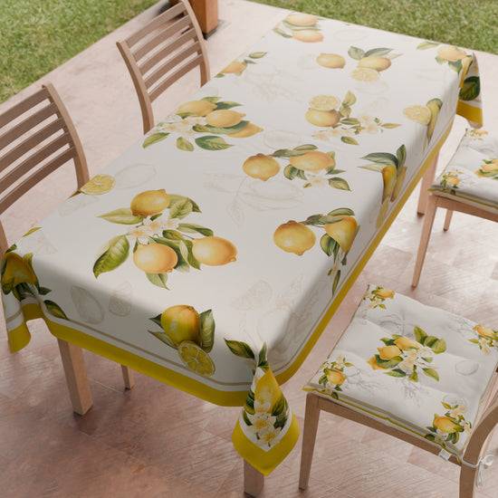 PETTI Tovaglia da tavola Antimacchia, Copritavolo da Cucina Lemon 02 Fino al 60% di sconto