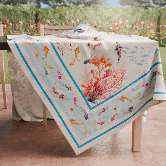 PETTI Tovaglia da tavola Antimacchia, Copritavolo da Cucina, Sealife 50% di sconto con spedizione gratuita