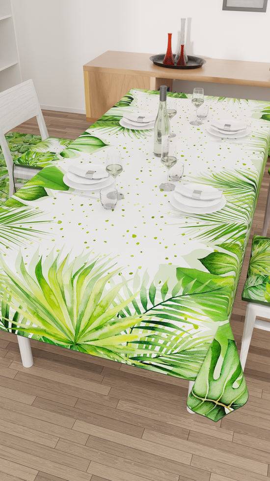 PETTI Tovaglia da tavola Antimacchia, Copritavolo da Cucina, Foglia Tropicale 50% di sconto per tempo limitato