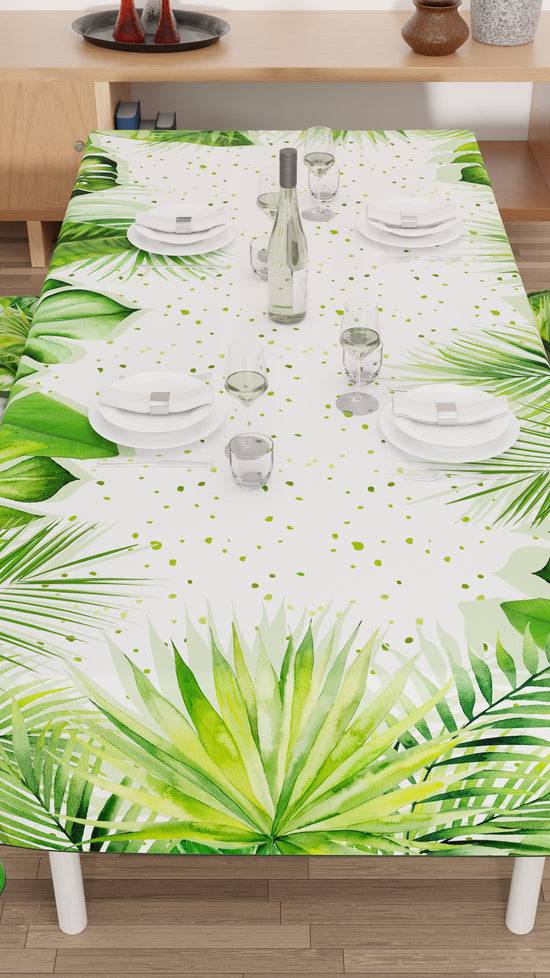 PETTI Tovaglia da tavola Antimacchia, Copritavolo da Cucina, Foglia Tropicale 50% di sconto per tempo limitato
