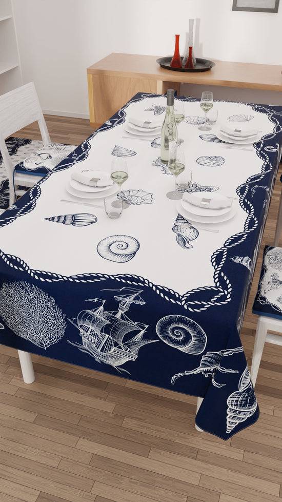 PETTI Tovaglia da tavola Antimacchia, Copritavolo da Cucina, Marino-02 Italia