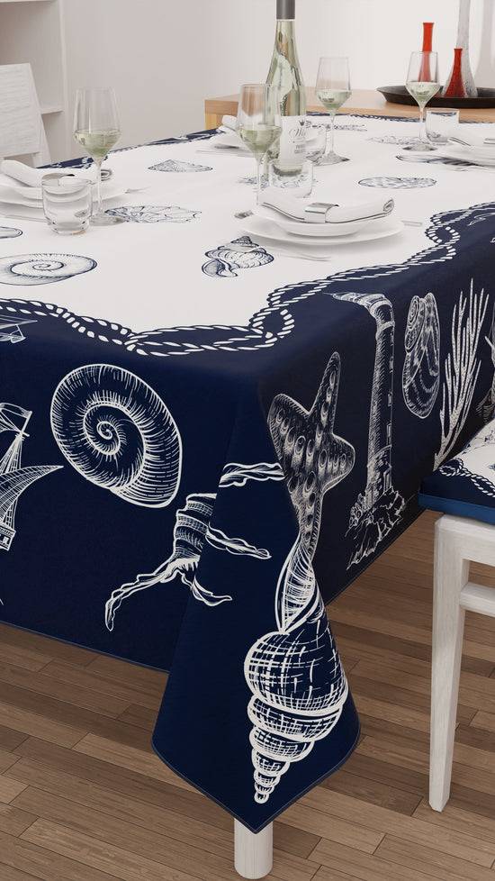 PETTI Tovaglia da tavola Antimacchia, Copritavolo da Cucina, Marino-02 Italia