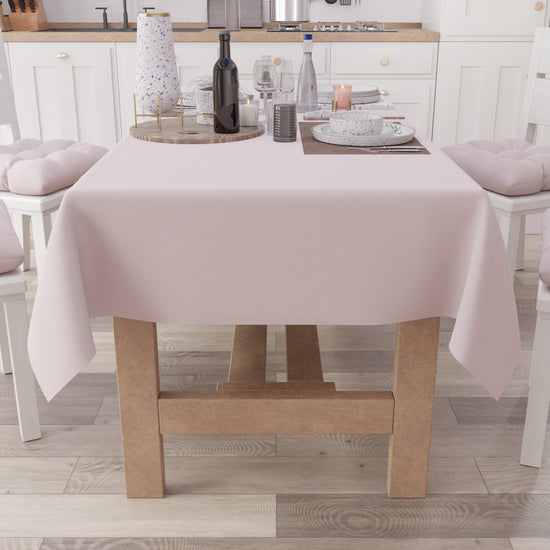 PETTI Tovaglia da Tavola in Cotone, Tovaglia Tinta Unita Rosa Fino Al -60%