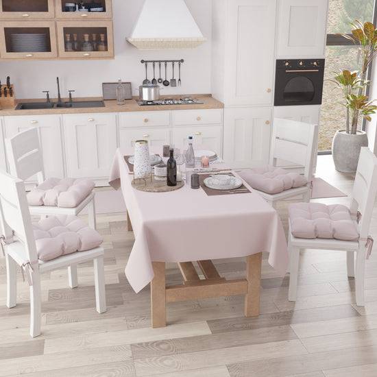PETTI Tovaglia da Tavola in Cotone, Tovaglia Tinta Unita Rosa Fino Al -60%