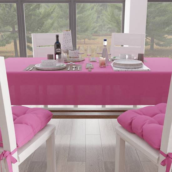 PETTI Tovaglia da Tavola in Cotone, Tovaglia Tinta Unita Fucsia Shopping Online