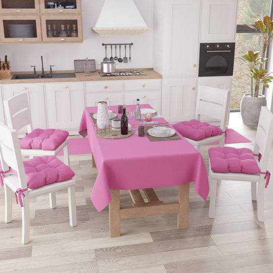 PETTI Tovaglia da Tavola in Cotone, Tovaglia Tinta Unita Fucsia Shopping Online