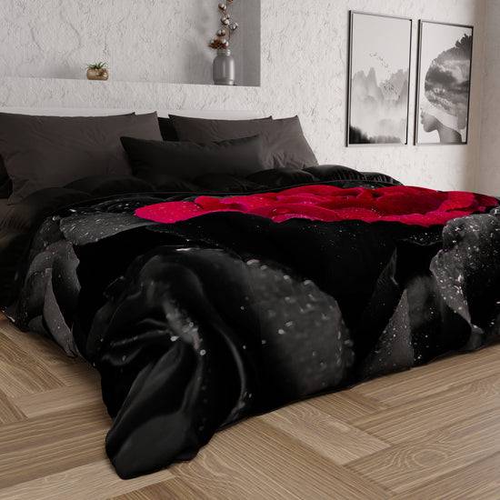 PETTI Piumone, Trapunta Matrimoniale, Singola, Piazza e Mezza, Black Roses Offerte