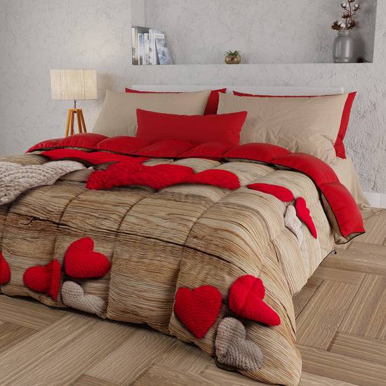 PETTI Piumone, Trapunta Matrimoniale, Singola, Piazza e Mezza, Cuore Hotsell
