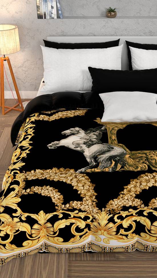PETTI Piumone, Trapunta Matrimoniale, Singola, Piazza e Mezza, Cavallo Nero Flash Sale