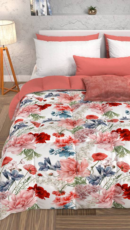 PETTI Piumone, Trapunta Matrimoniale, Singola, Piazza e Mezza, Floreale 19 00 Cyber Monday