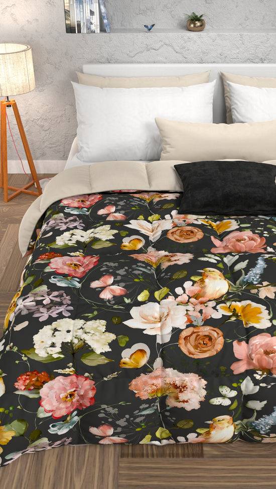 PETTI Piumone, Trapunta Matrimoniale, Singola, Piazza e Mezza, Floreale 06 01 Offerta Pasqua