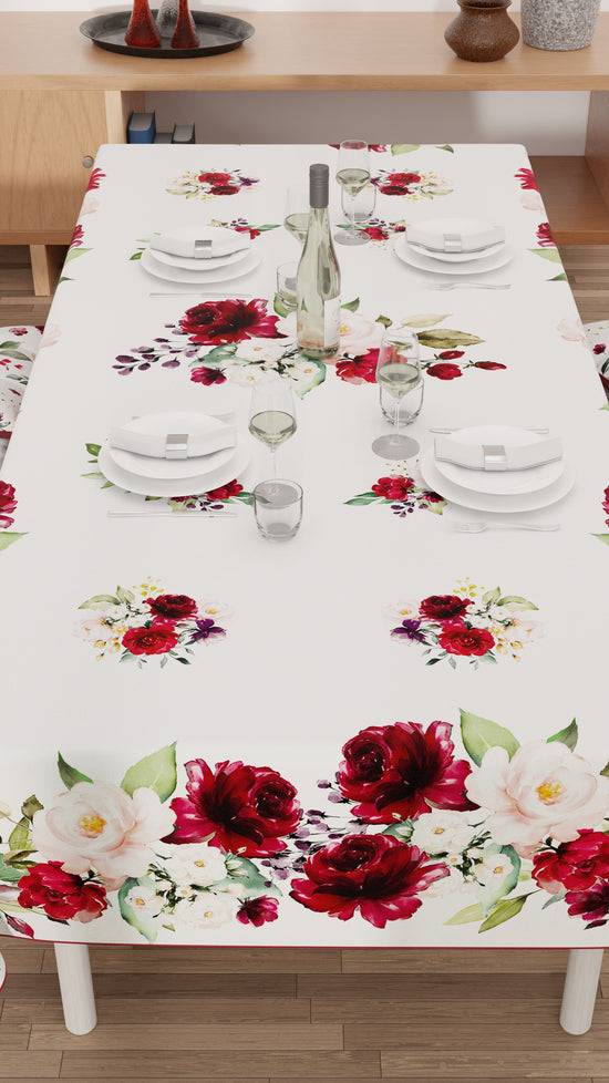 PETTI Tovaglia da tavola Antimacchia, Copritavolo da Cucina, Floreale-07 Fino al 50% di sconto